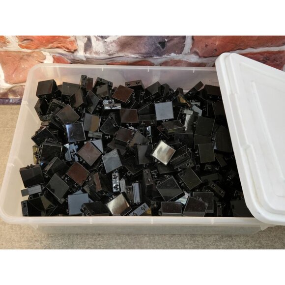 15 Plastic Acrylic Square Hinged Box Containers for Gems Pins Beads 1-1/4 inch - Picture 7 of 8